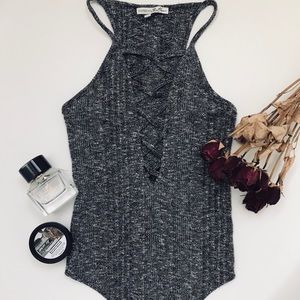 Express Womens Criss Cross Bodysuit